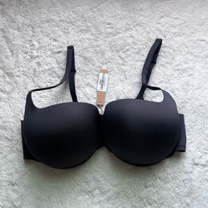 SKIMS Ultimate Push-Up Balconette Bra Onyx Black BA-BAL-5486W Women's 40DD NEW
